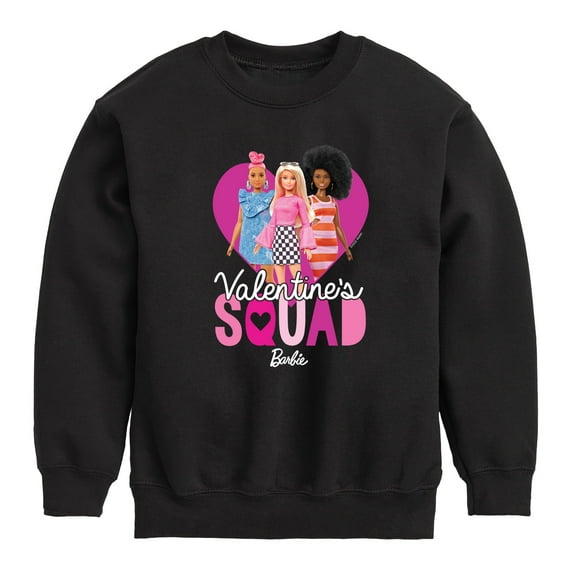 Barbie - Valentine's Squad - Toddler And Youth Crewneck Fleece Sweatshirt