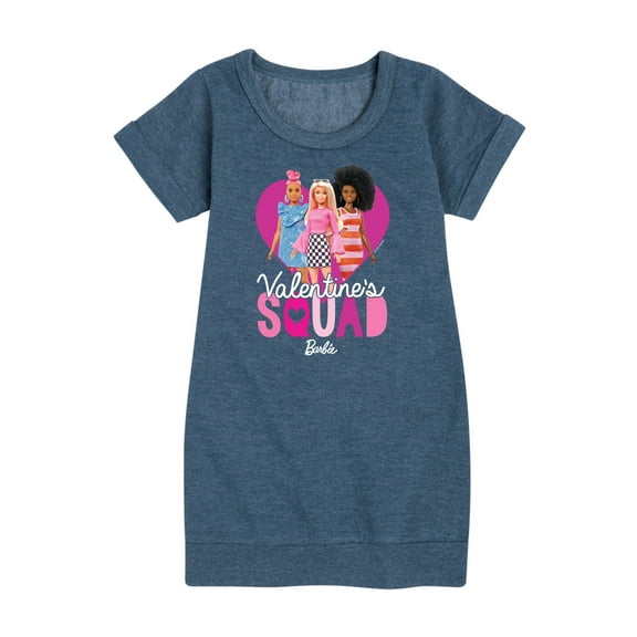 Barbie - Valentine's Squad - Toddler And Youth Girls Fleece Dress