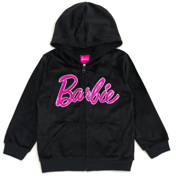 Barbie Velour Matching Family Zip Up Hoodie Toddler to Big Kid