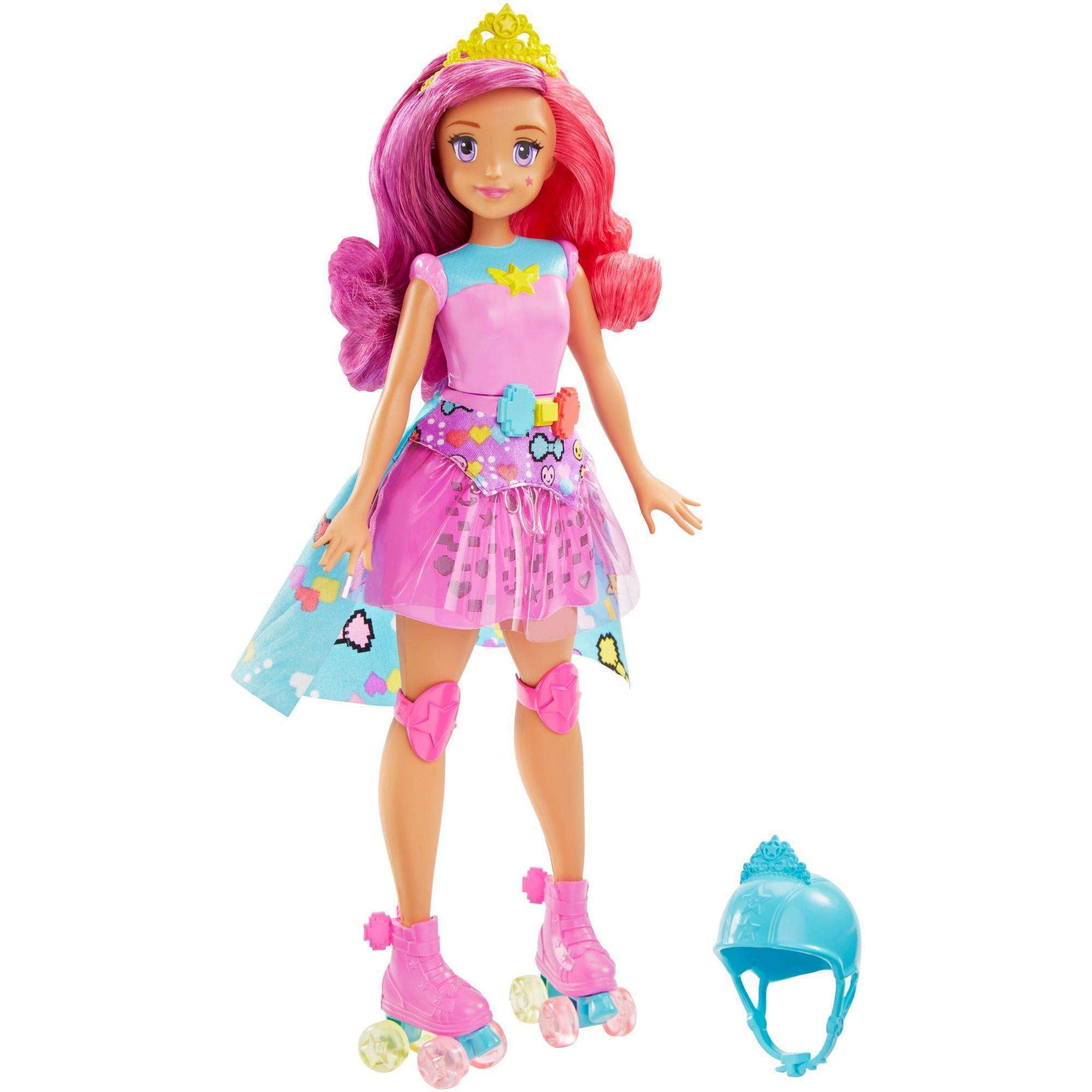 Barbie Video Game Hero Multi-Color Hair Doll - Walmart.com
