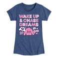 thumbnail image 1 of Barbie - Wake Up And Chase Dreams - Girls Fitted Short Sleeve Graphic T-Shirt, 1 of 5
