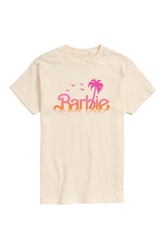 - Water Reflected - Palm Trees & Birds - Men's Short Sleeve Graphic T-Shirt