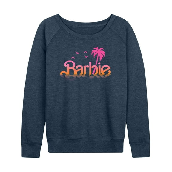 Barbie - Water Reflection Logo - Women's Lightweight French Terry Long Sleeve Shirt