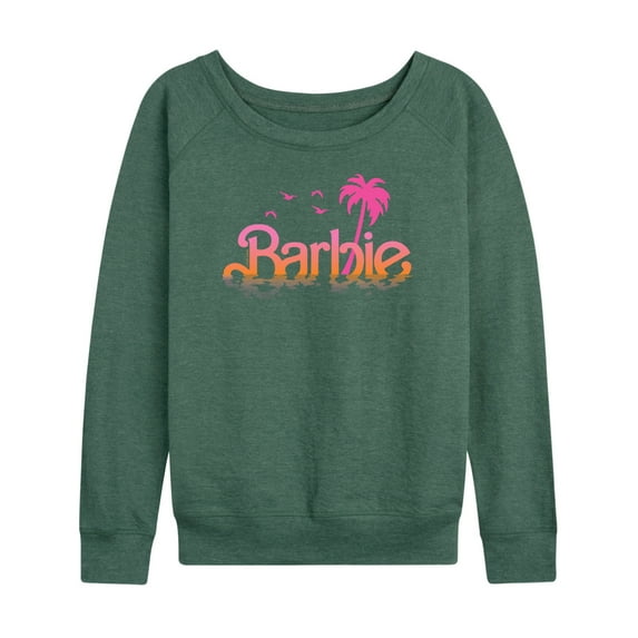 Barbie - Water Reflection Logo - Women's Lightweight French Terry Long Sleeve Shirt
