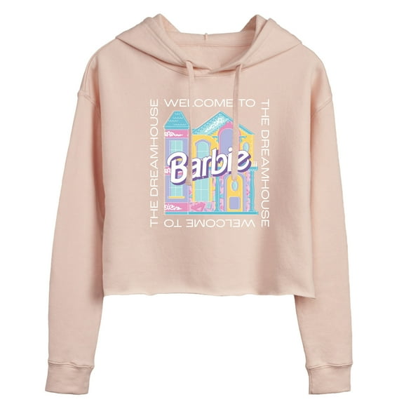 Barbie - Welcome To The Dreamhouse - Juniors Cropped Pullover Hoodie