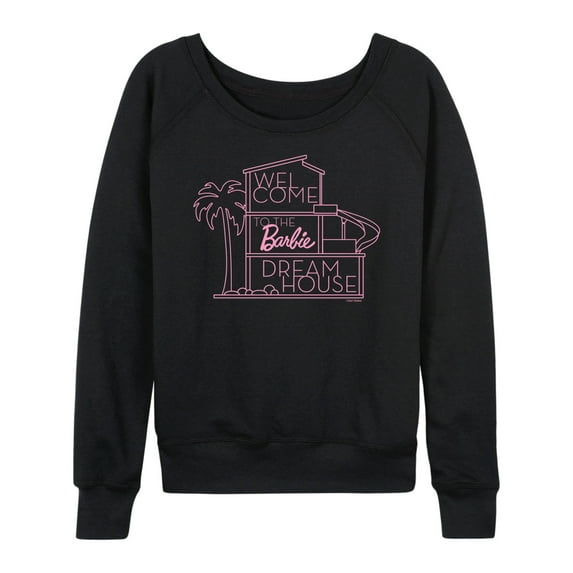 Barbie - Welcome to the Barbie Dream House - Women's Lightweight French Terry Long Sleeve Shirt