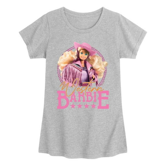 Barbie - Western Barbie - Youth Girls Short Sleeve T-Shirt