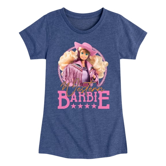 Barbie - Western Barbie - Youth Girls Short Sleeve T-Shirt