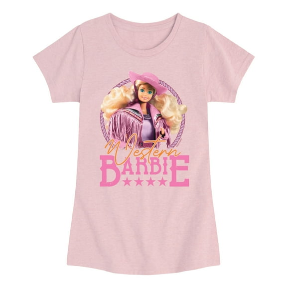 Barbie - Western Barbie - Youth Girls Short Sleeve T-Shirt