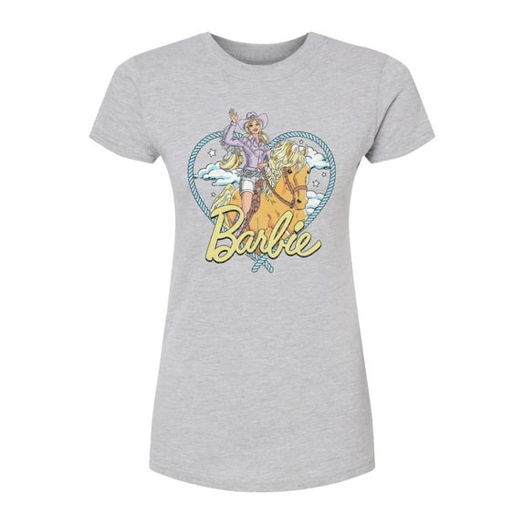 Barbie - Western Heart - Juniors Fitted Graphic T-Shirt