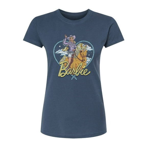 Barbie - Western Heart - Juniors Fitted Graphic T-Shirt