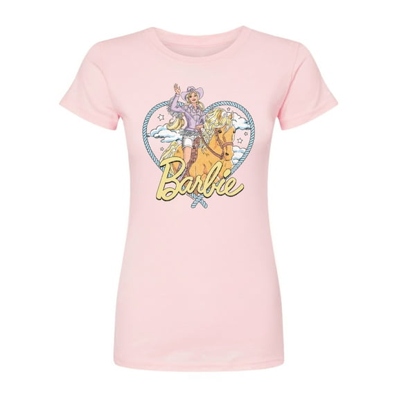 Barbie - Western Heart - Juniors Fitted Graphic T-Shirt