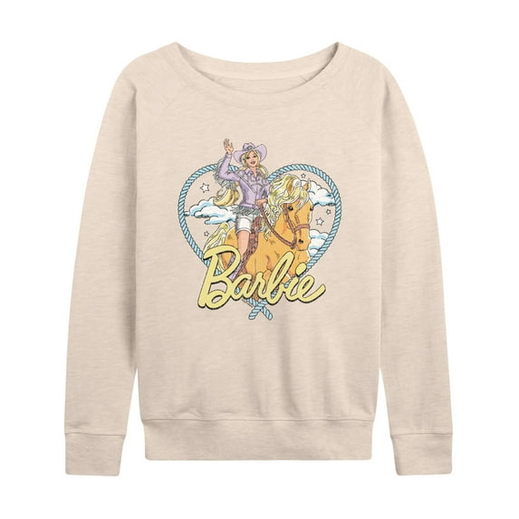 Barbie - Western Heart - Women's French Terry Long Sleeve Shirt