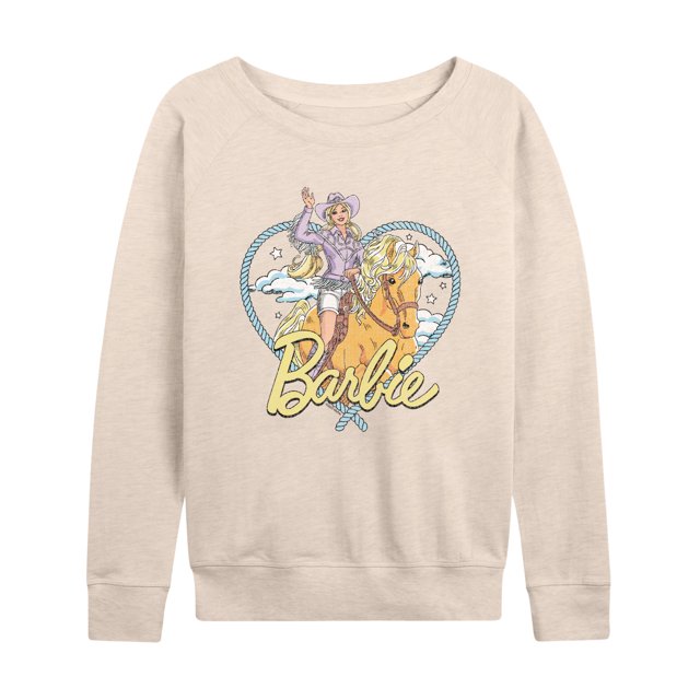 Barbie - Western Heart - Women's French Terry Long Sleeve Shirt