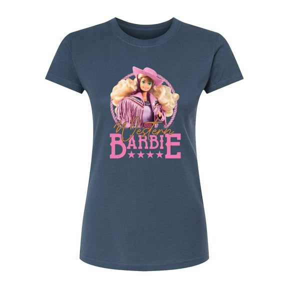 Barbie - Western - Juniors Fitted Graphic T-Shirt