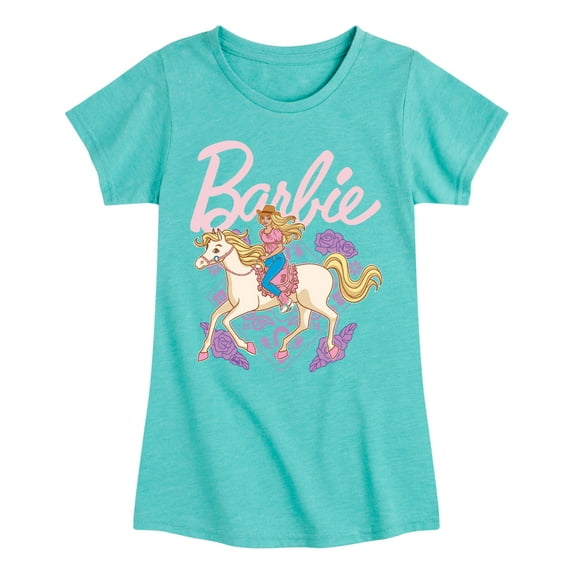 Barbie - Western - Toddler And Youth Girls Fitted Short Sleeve Graphic T-Shirt