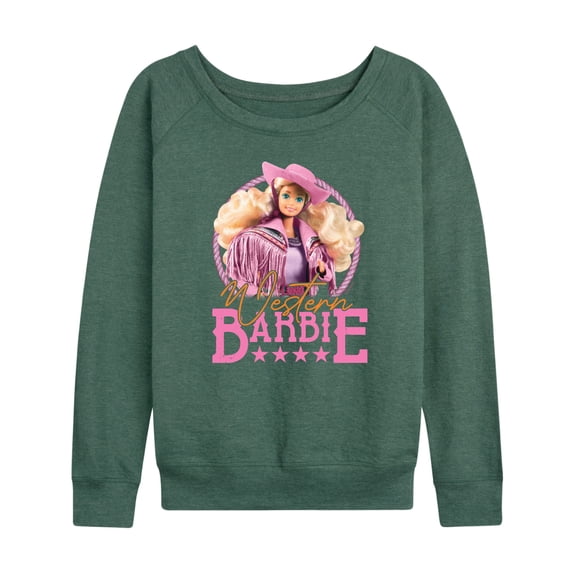 Barbie - Western - Women's French Terry Long Sleeve Shirt