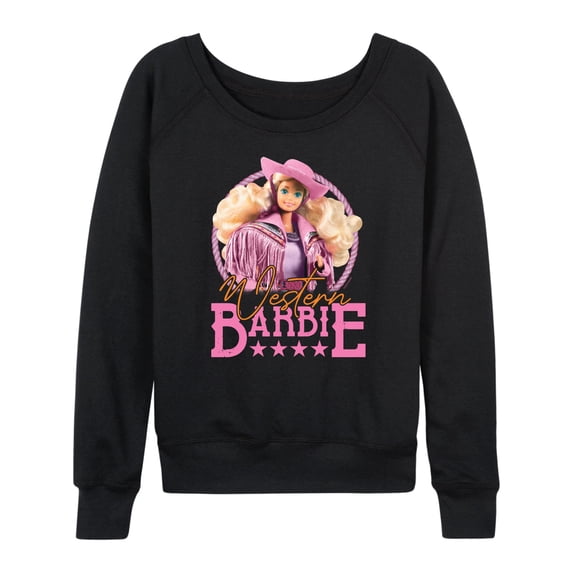 Barbie - Western - Women's French Terry Long Sleeve Shirt