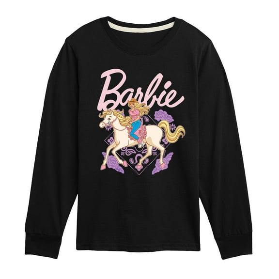 Barbie - Western - Youth Long Sleeve Graphic T-Shirt