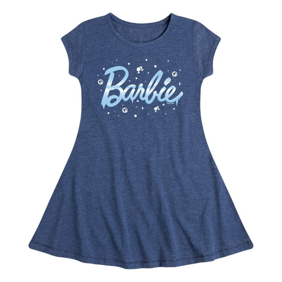 Barbie - Winter Breeze - Icy - Snowflakes - Toddler And Youth Girls Fit And Flare Dress