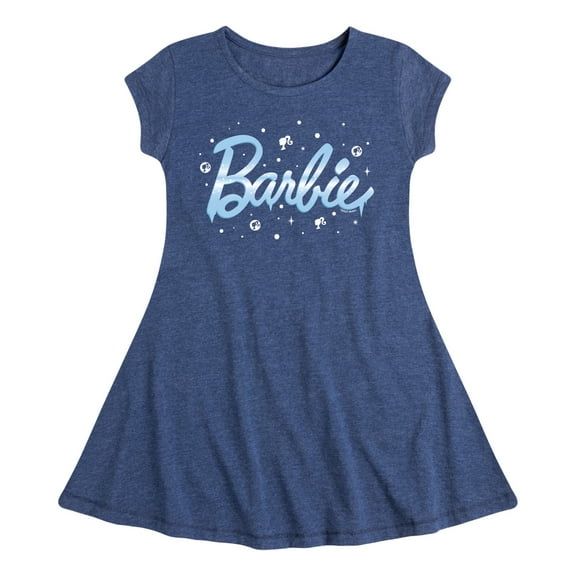 Barbie - Winter Breeze - Icy - Snowflakes - Toddler And Youth Girls Fit And Flare Dress