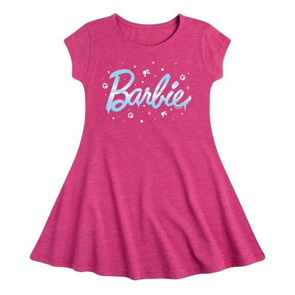 Barbie - Winter Breeze - Icy - Snowflakes - Toddler And Youth Girls Fit And Flare Dress