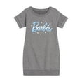 thumbnail image 1 of Barbie - Winter Breeze - Icy - Snowflakes - Toddler And Youth Girls Fleece Dress, 1 of 4