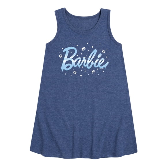 Barbie - Winter Breeze - Icy - Snowflakes - Toddler and Youth Girls A-line Dress