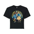 thumbnail image 1 of Barbie - Winter Holidays - Happy Juniors Cropped Cotton Blend T-Shirt, 1 of 4