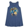 thumbnail image 1 of Barbie - Winter Holidays - Happy Hanukkah - Toddler & Youth Girls A-line Dress, 1 of 4