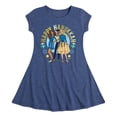 thumbnail image 1 of Barbie - Winter Holidays - Happy Hanukkah - Toddler & Youth Girls Fit & Flare Dress, 1 of 1