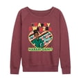 thumbnail image 1 of Barbie - Winter Holidays Habari Gani - Women's Lightweight French Terry Long Sleeve Shirt, 1 of 4