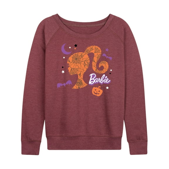 Barbie - Witch Sihlouette - Women's Lightweight French Terry Long Sleeve Shirt