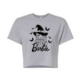 thumbnail image 1 of Barbie With Bats - Juniors Cropped Cotton Blend T-Shirt, 1 of 5
