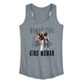 thumbnail image 1 of Barbie - Woman Kind, Kind Woman - Boss Barbie - Women's Racerback Tank Top, 1 of 4