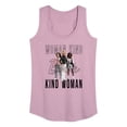 thumbnail image 1 of Barbie - Woman Kind, Kind Woman - Boss Barbie - Women's Racerback Tank Top, 1 of 4