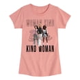 thumbnail image 1 of Barbie - Woman Kind, Kind Woman - Toddler And Youth Girls Raglan Graphic T-Shirt, 1 of 4