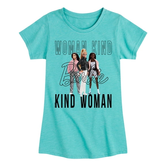 Barbie - Woman Kind, Kind Woman - Toddler And Youth Girls Raglan Graphic T-Shirt