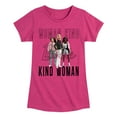 thumbnail image 1 of Barbie - Woman Kind, Kind Woman - Toddler And Youth Girls Raglan Graphic T-Shirt, 1 of 4
