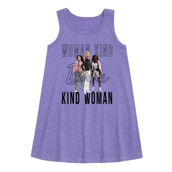 Barbie - Woman Kind, Kind Woman - Toddler and Youth Girls A-line Dress