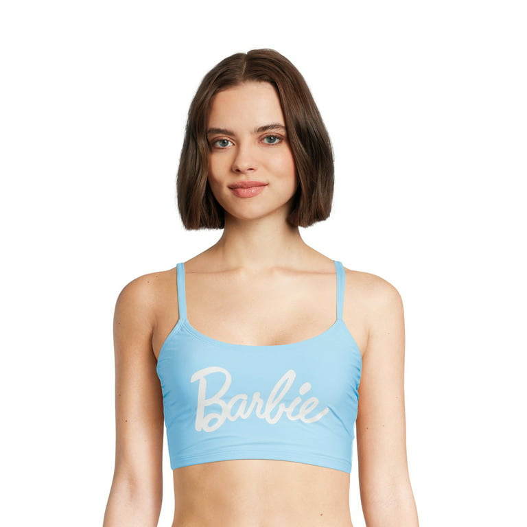 Barbie™ Women's Scoop Neck Midkini Swim Top, Sizes XS-XXL 