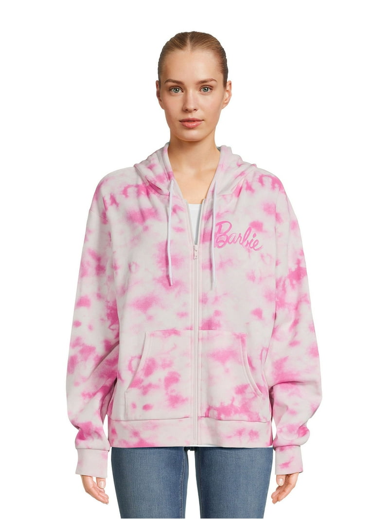 トップス Barbie Barbie Tie Dye Zip Up Hoodie - Cotton/Polyester - Walmart.com