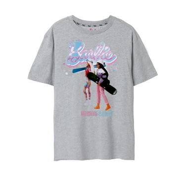 Barbie Womens Grey Short Sleeved T-Shirt