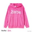 thumbnail image 1 of Barbie Womens Pullover Hoodies Pink Fuzzy Cotton Sweatshirts Family Matching Outfits Gift Sizes S-XL, 1 of 7