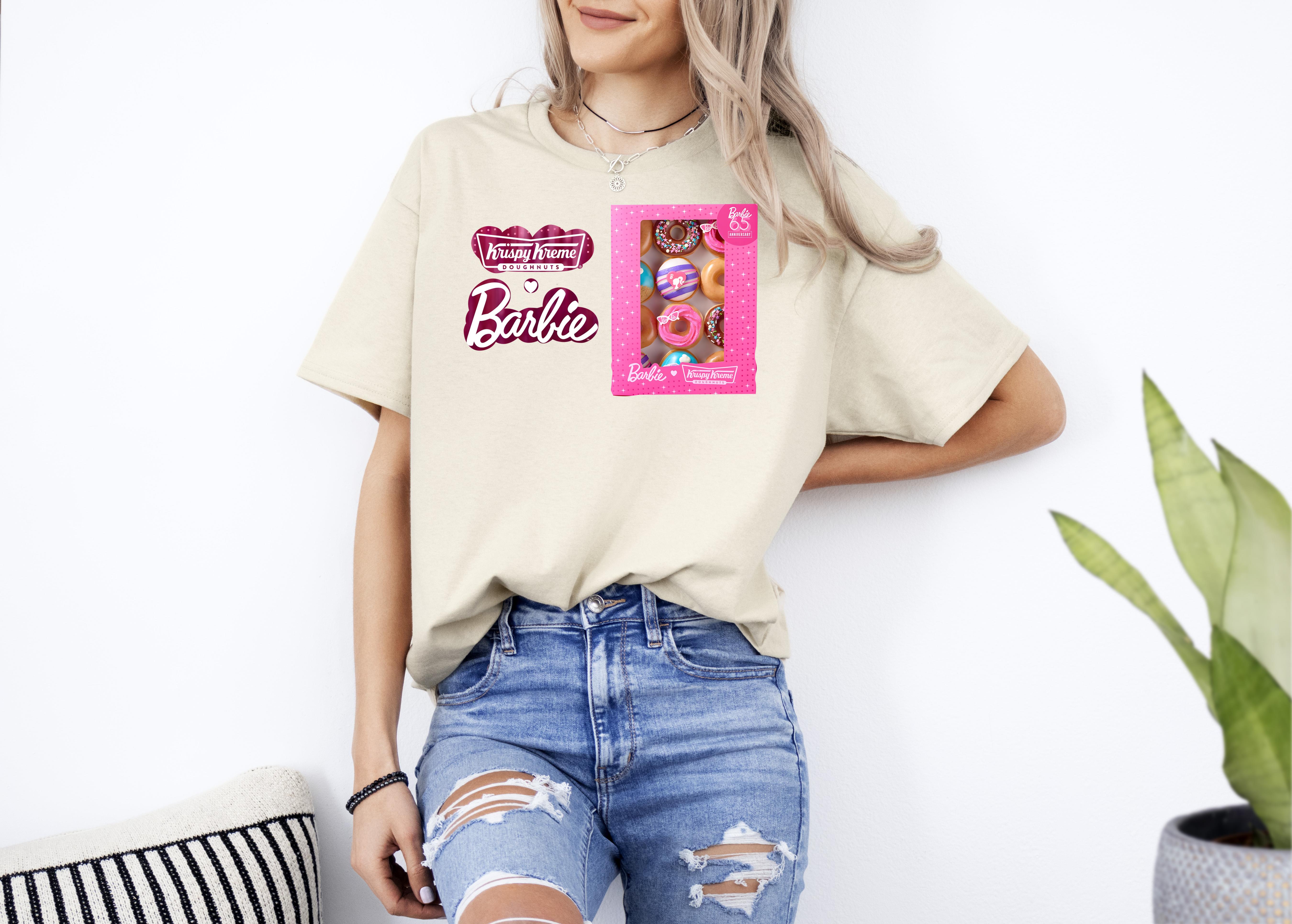 Barbie Womens TShirt Ladies Graphic Tee in White Up To 4XL