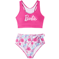 thumbnail image 1 of Barbie Womens Two Piece Swimsuit Bikini Set High Waisted Bikini Bottom Sporty Crop Top Bathing Suit Sizes S-XL, 1 of 9