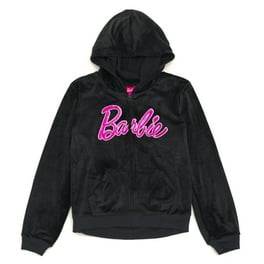 Barbie パーカー Mattel Juniors Barbie Metallic Print Zip-Front Hoodie, Sizes