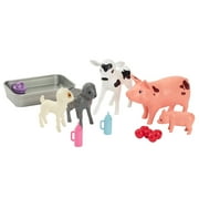 Barbie World Farm Playset with 10 Pieces Including 5 Farm Animals [Walmart Exclusive]