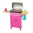 thumbnail interactive-video image 1 of Barbie World Toy BBQ Grill Playset with 7 Dollhouse Accessories Including Grill with Working Lid & Food [Walmart Exclusive], 1 of 8