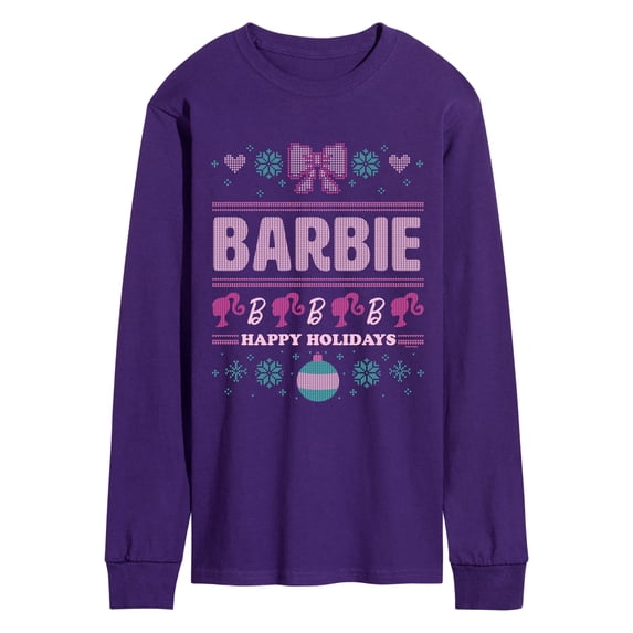 Barbie - Xmas Sweater - Men's Long Sleeve Graphic T-Shirt